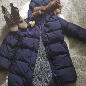 Navy Kids Winter Coat